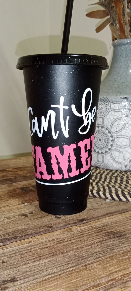Can't be Tamed Glitter Tumbler